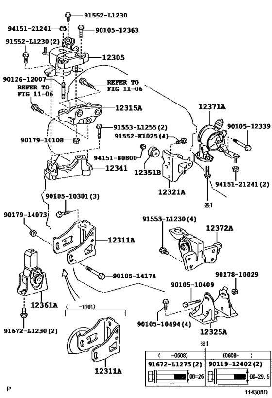 Mounting For 2006 2012 Toyota ESTIMA EMINA LUCIDA AHR20 Japan