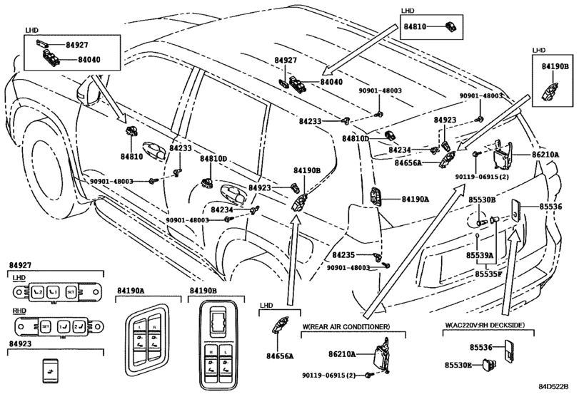 Switch Relay Computer для Toyota LAND CRUISER PRADO GRJ150 год