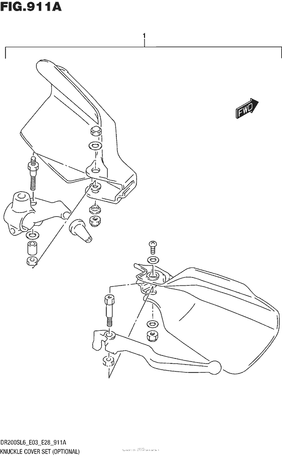 Knuckle Cover Set Optional For Suzuki Dr Usa Canada Sales