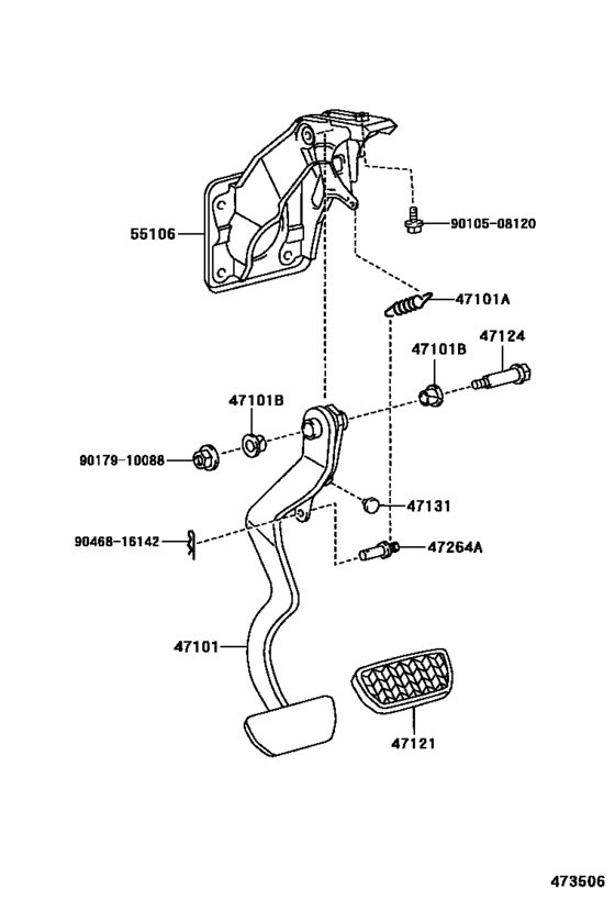 Brake Pedal Bracket For Toyota Scion Xb Ncp U S A