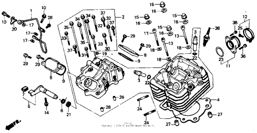 1990 Honda TRX 300 OEM Parts | USA sales region, , 788066