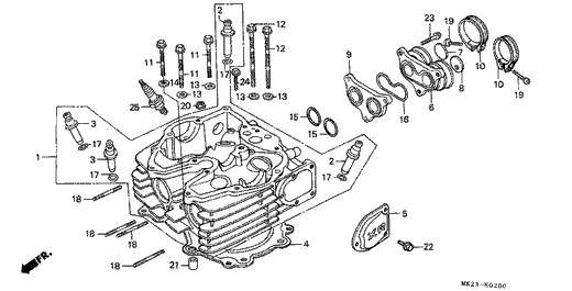 1986 Honda XR600 OEM Parts | Australia sales region, , 712255