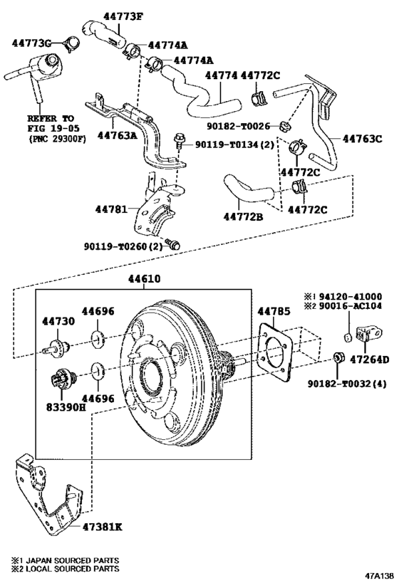 Brake Booster Vacuum Tube For Toyota Innova Kijang Revo