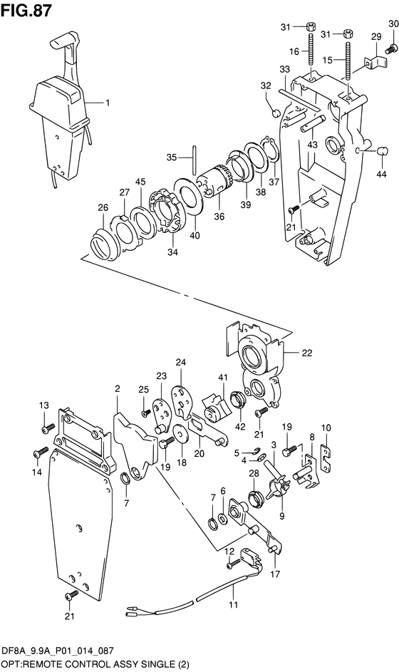 Opt:remote control assy single
