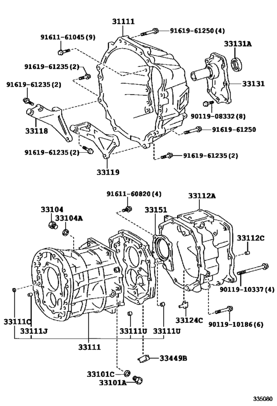 Clutch Housing & Transmission Case (Mtm)