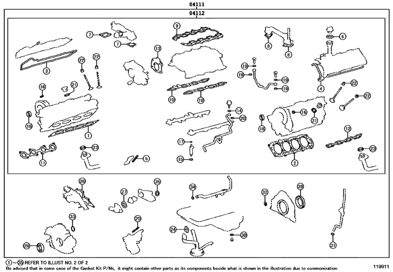 Engine Overhaul Gasket Kit