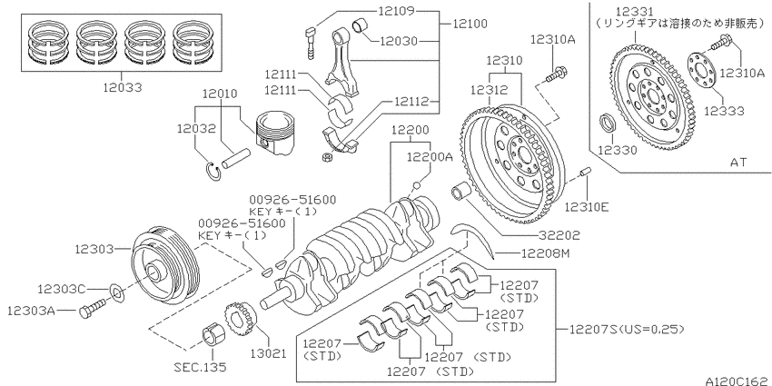 Piston,crankshaft & flywheel