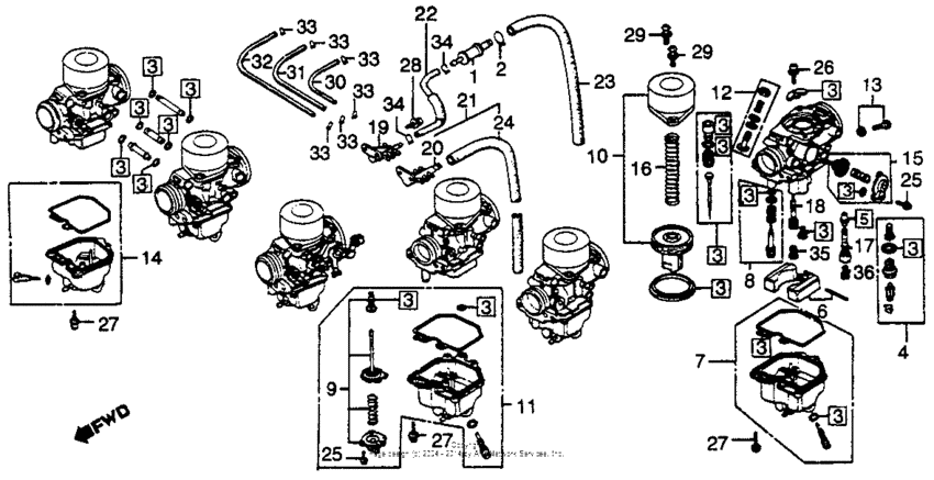 Carburetor comp. parts 79