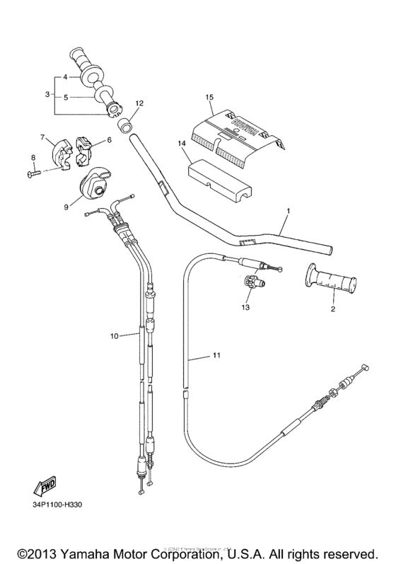 Steering handle & cable