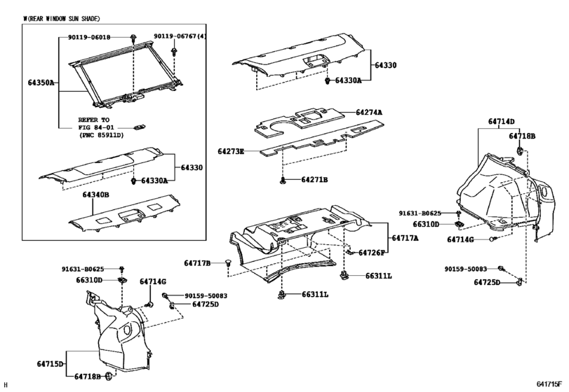 Package Tray Panel & Luggage Compartment Mat