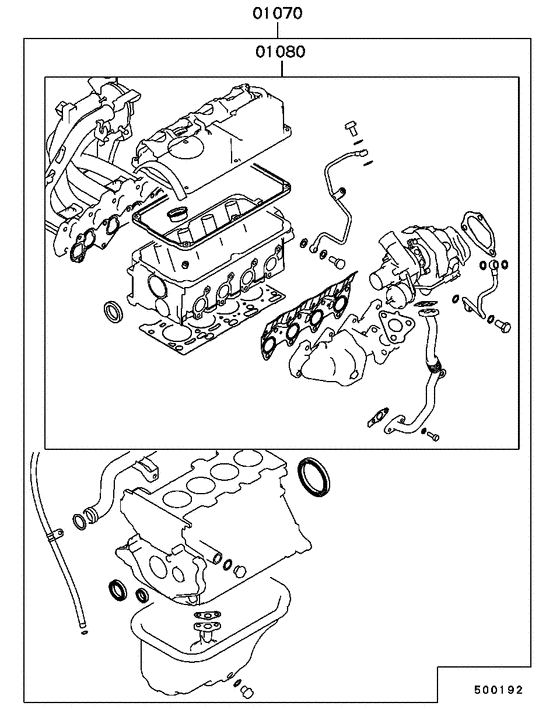 Engine overhaul gasket kit