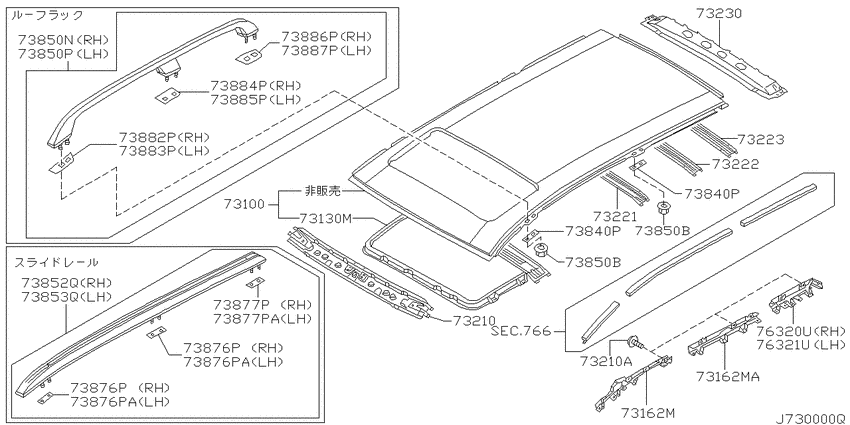 Roof panel & fitting