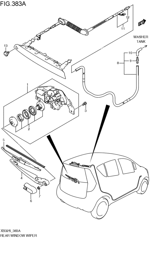 rear wind windshield wiper