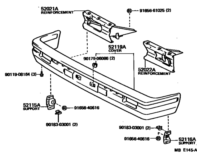 Front Bumper & Bumper Stay