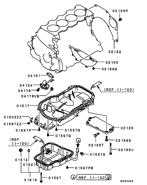 Cover,rear plate & oil pan