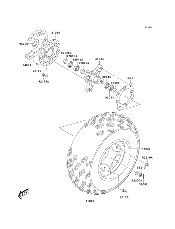 Front hub