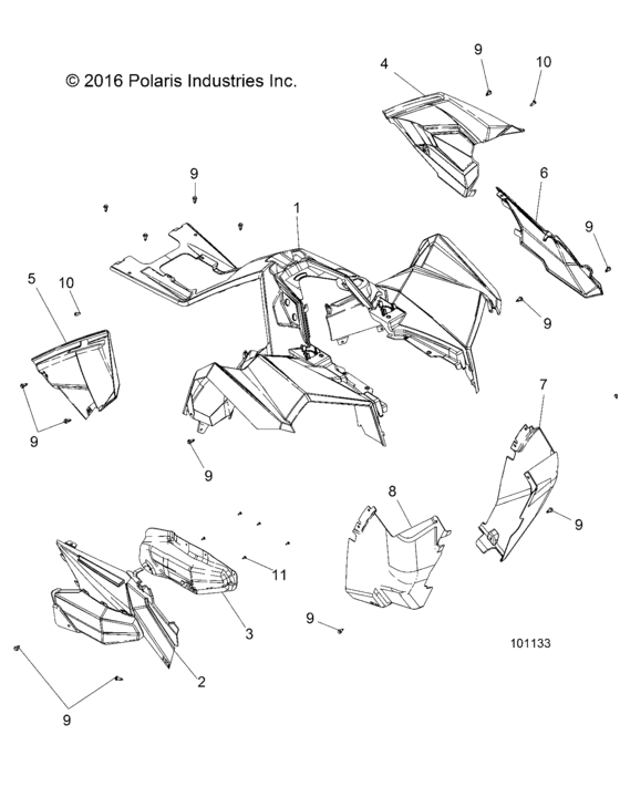 Body, Front Cab And Side Panels
