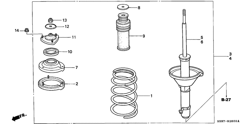 Front shock absorber