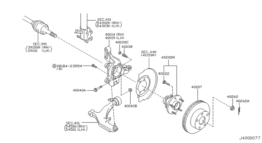 Front axle