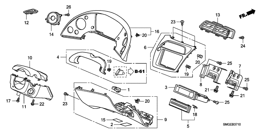 Instrument panel garnish