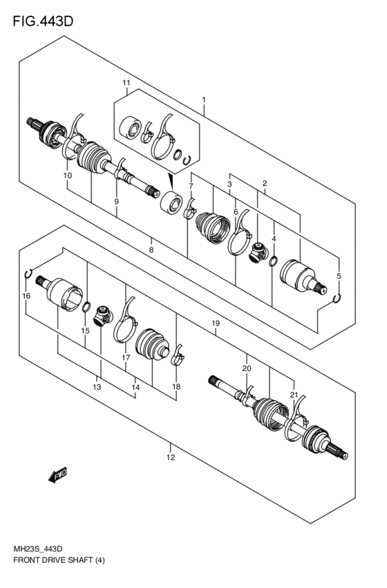 front-drive shaft