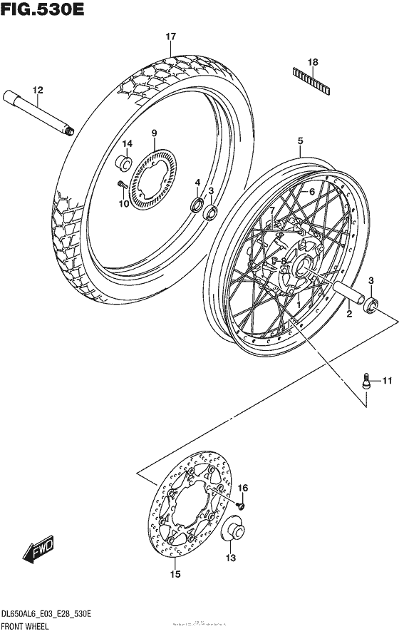 Front Wheel (Dl650Xal6 E33)