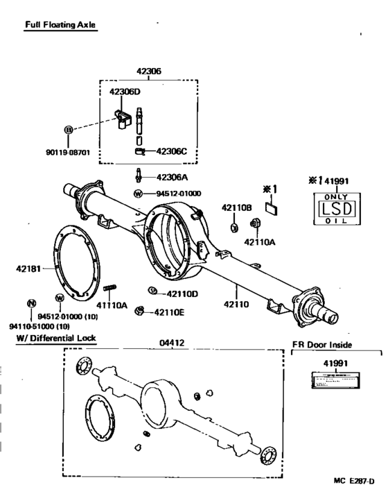 Rear Axle Housing & Differential
