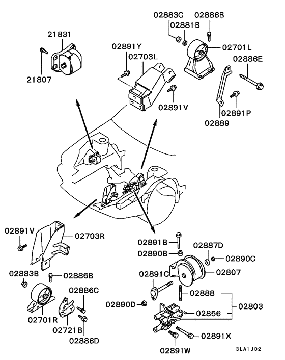 Engine mounting & support