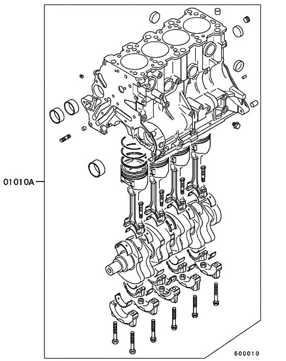 Short engine assy
