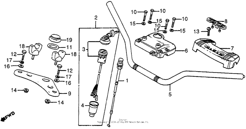 Handlebar + top bridge