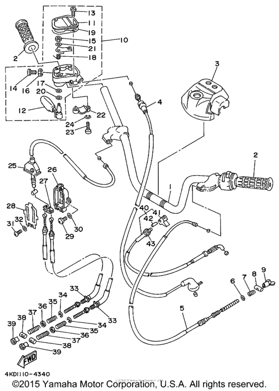 Steering handle & cable
