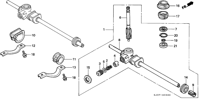 Steering gear box