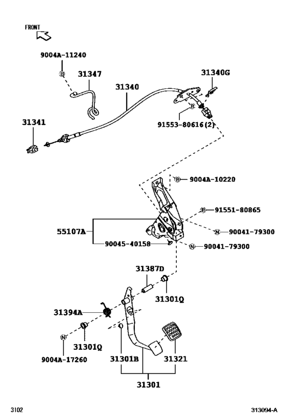 Clutch Pedal & Flexible Hose