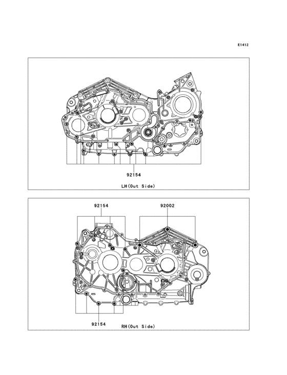 Crankcase bolt pattern