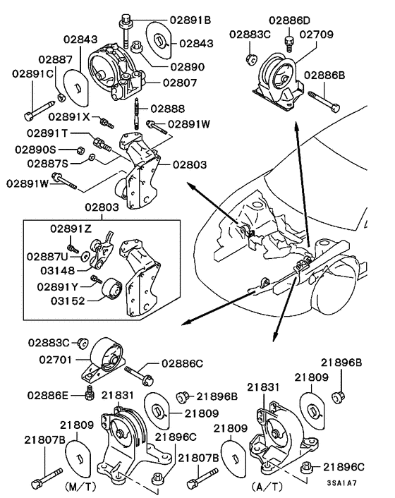 Engine mounting & support