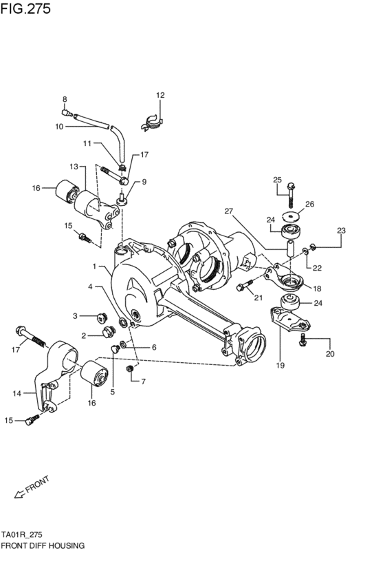 フロントデファレンシャルハウジング