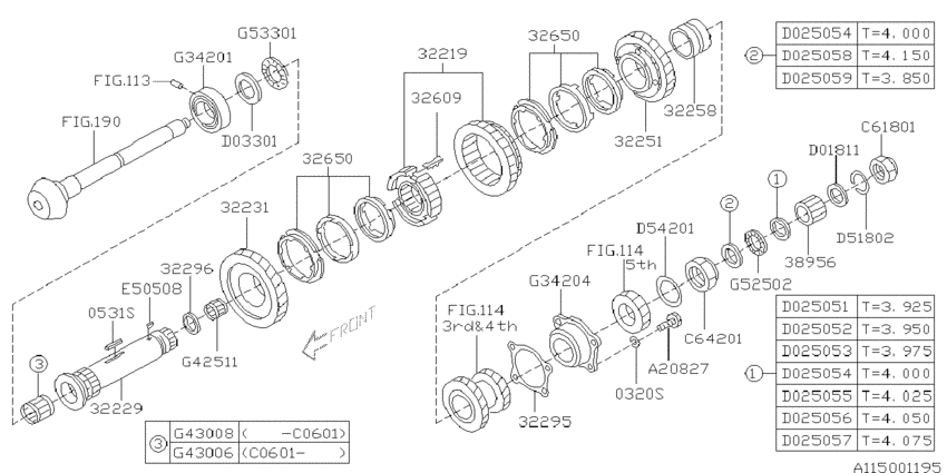 Mt, drive pinion shaft