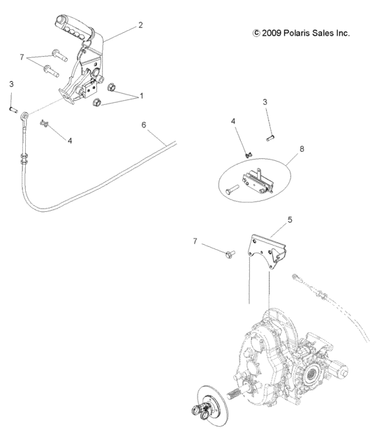 Brakes, park brake asm.