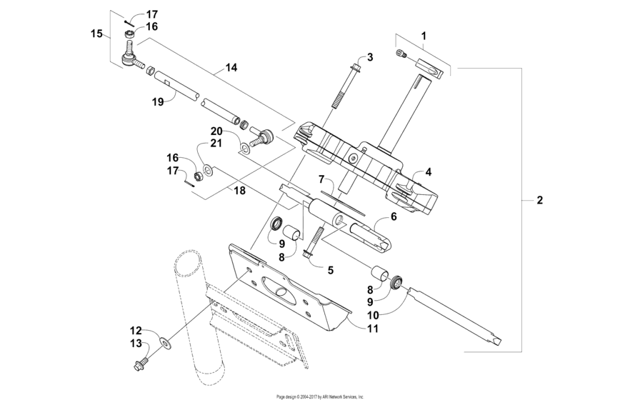 Rack And Pinion Assembly (Ser. # 309157 And Above)