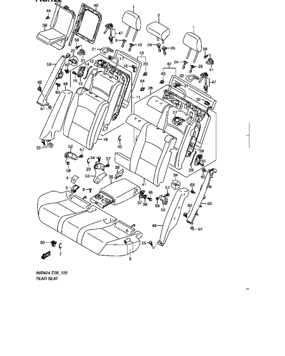 Rear seat