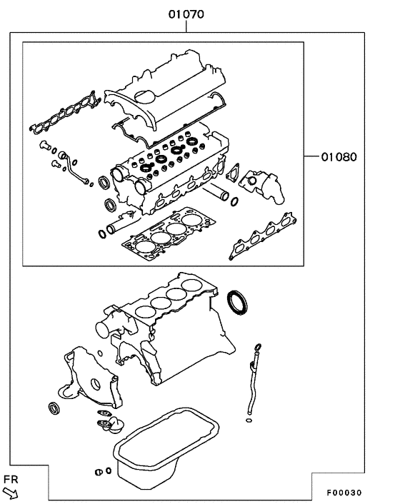 Engine overhaul gasket kit
