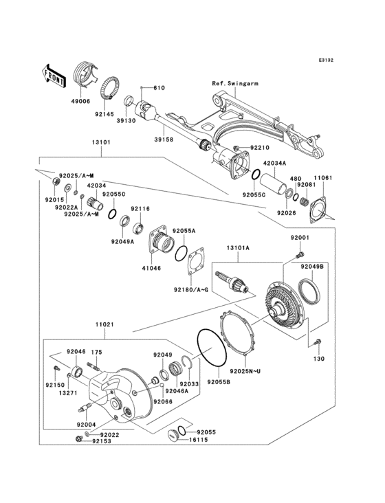 Drive shaft/final gear(1/2)