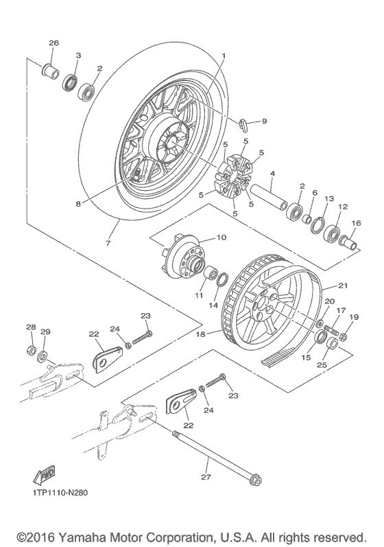Rear wheel