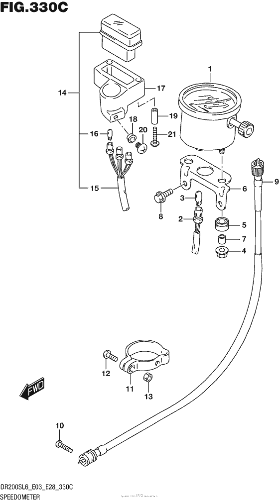 Speedometer (Dr200Sl6 E33)