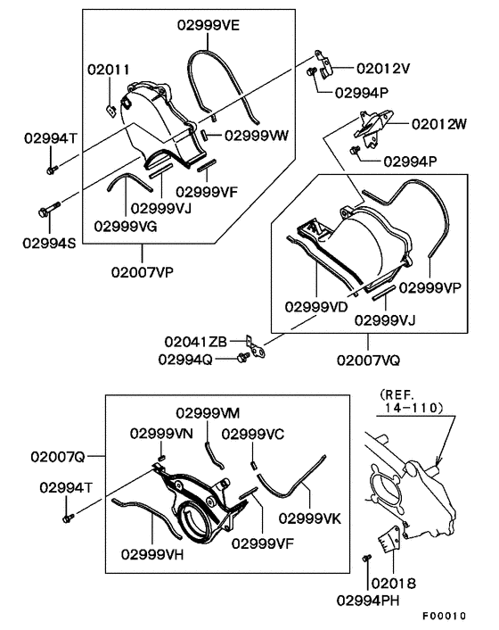 Cover,rear plate & oil pan