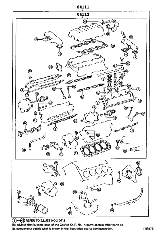 Engine Overhaul Gasket Kit