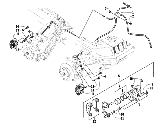 Hydraulic brake assembly