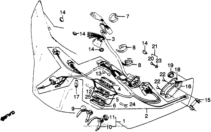 Gl1100i fairing wire harness