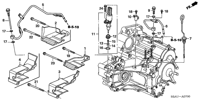 Atf pipe/speed sensor