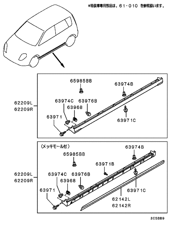 Side garnish & moulding